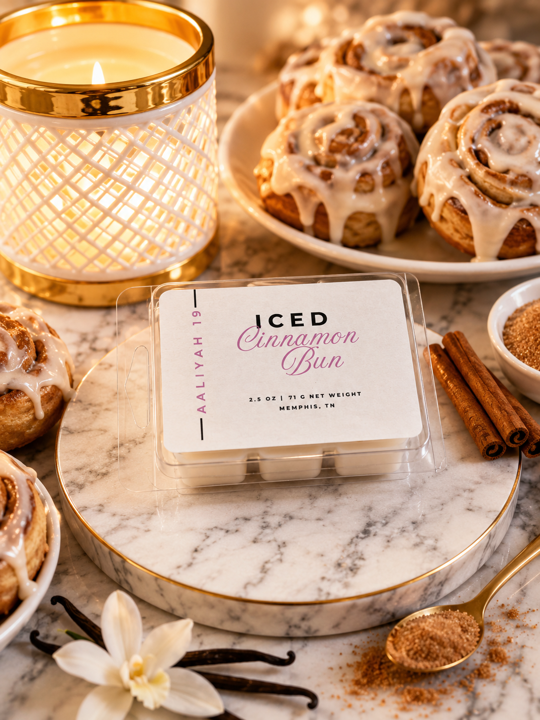 Ice Cinnamon Bun Wax Melt