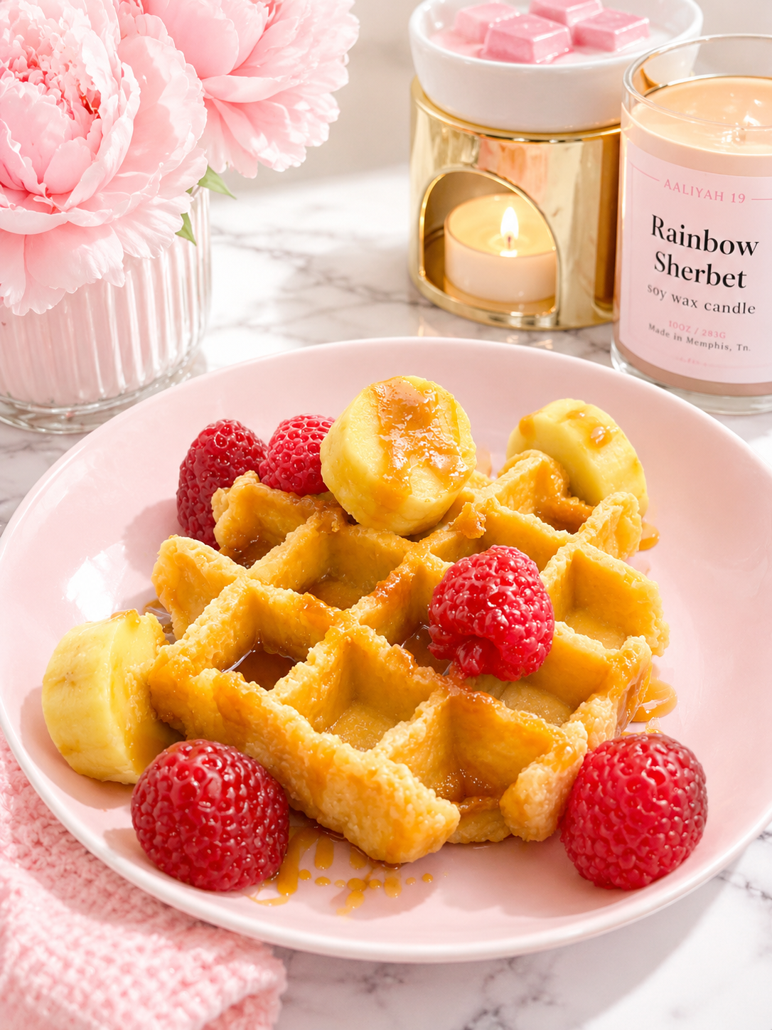 Waffle with Strawberries and Banana Wax Melt