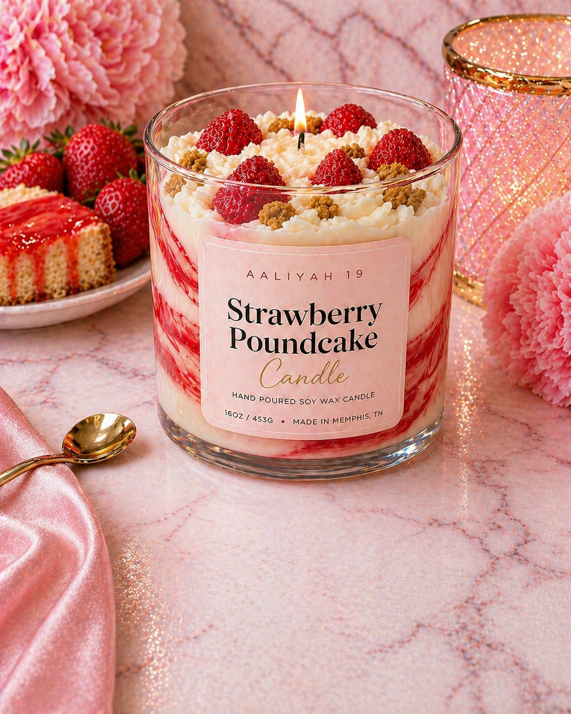 Strawberry Poundcake Candle