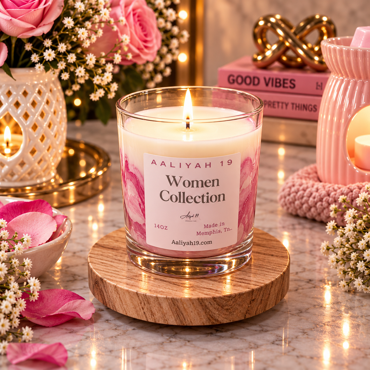 3 Scents Layered in 1 Candle Jar - Women Collection - 14oz Candles