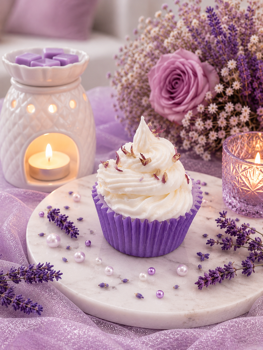 Lavender Champagne  Cupcake Wax Melts